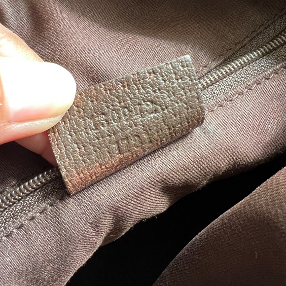 Authentic Gucci GG Canvas Abbey Boston Tote D-Ring Shoulder Leather Handbag - Picture 13 of 14